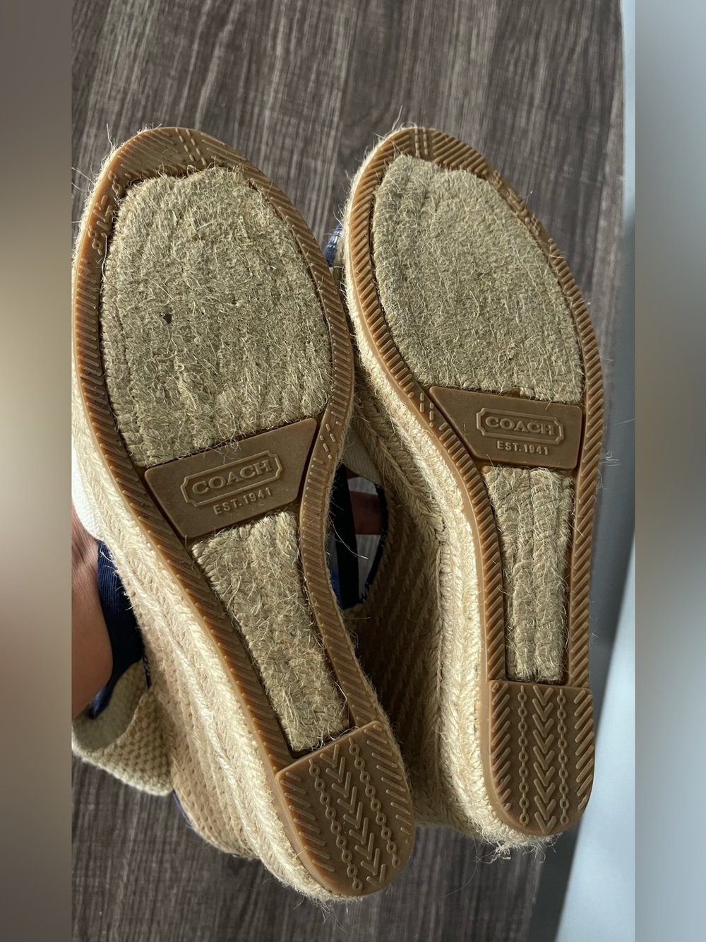 Coach Fern Ankle-tie Espadrille Wedge Sandals - Picture 15 of 16